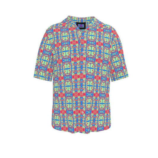 Pixel Ape Revere Shirt - Blue