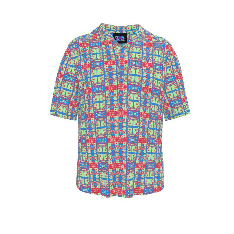 Pixel Ape Revere Shirt - Blue
