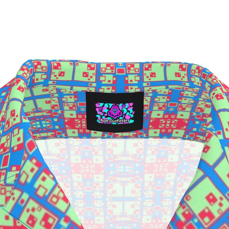 Pixel Ape Revere Shirt - Blue