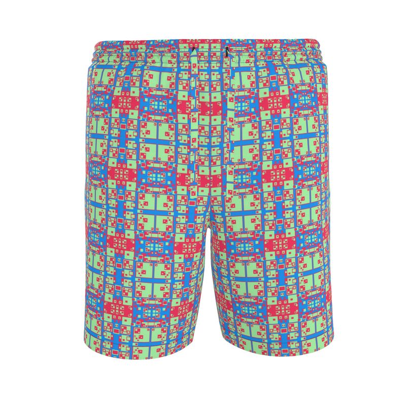 Pixel Ape Riviera Shorts - Blue