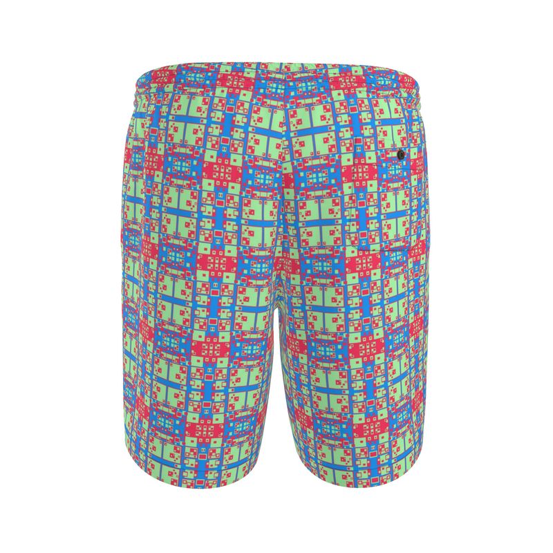 Pixel Ape Riviera Shorts - Blue