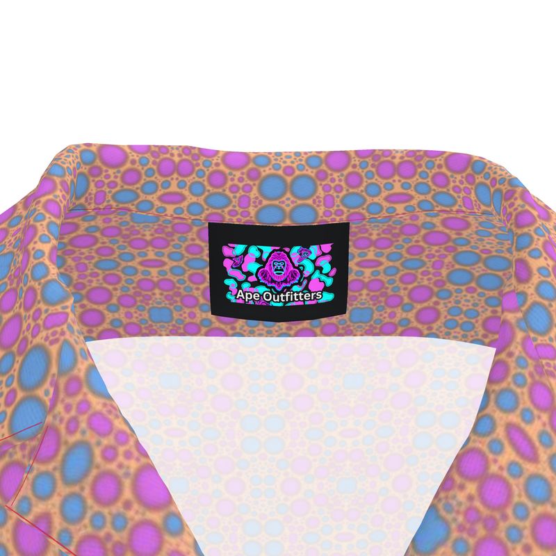 Ape Dots Revere Shirt - Pink