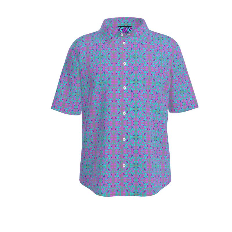 Ape Camo - Purple Button-Up Shirt