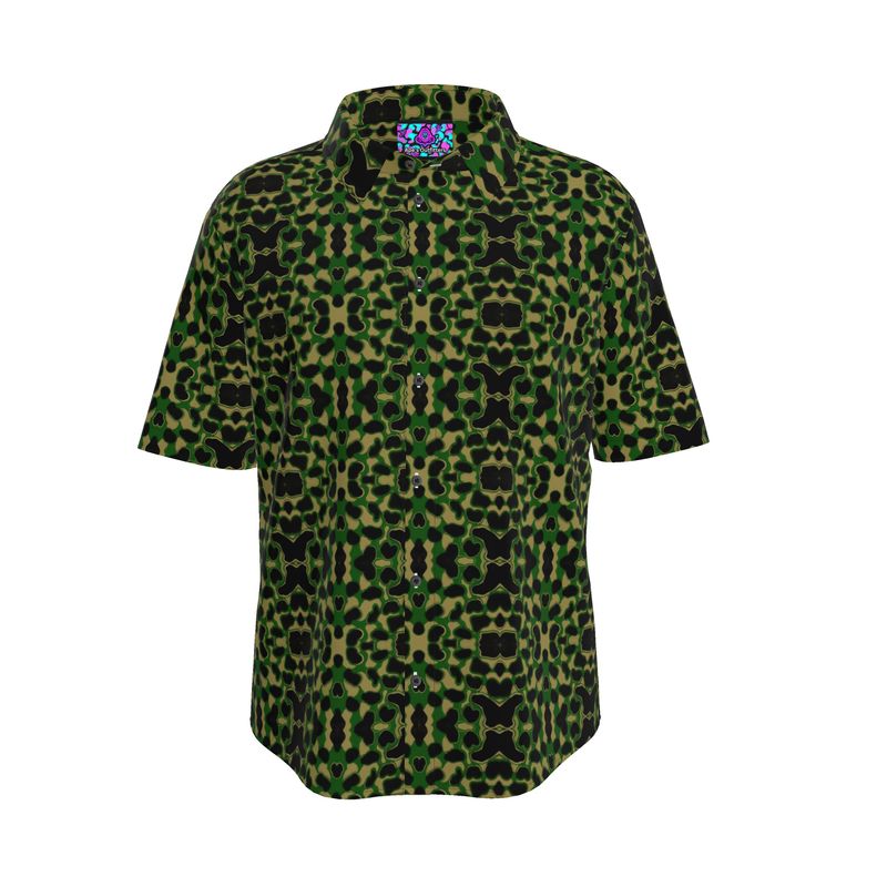 Ape Camo - Green Button-Up Shirt