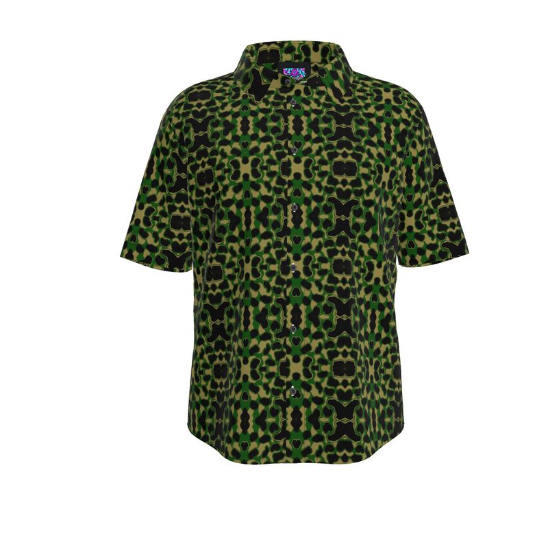 Ape Camo - Green Button-Up Shirt