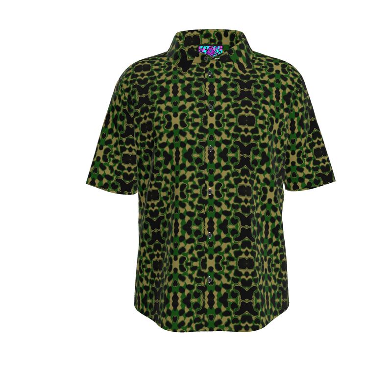 Ape Camo - Green Button-Up Shirt