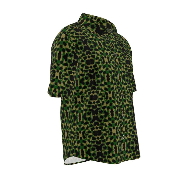 Ape Camo - Green Button-Up Shirt