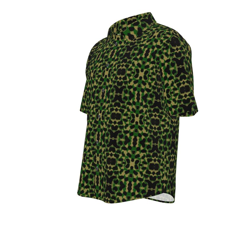 Ape Camo - Green Button-Up Shirt