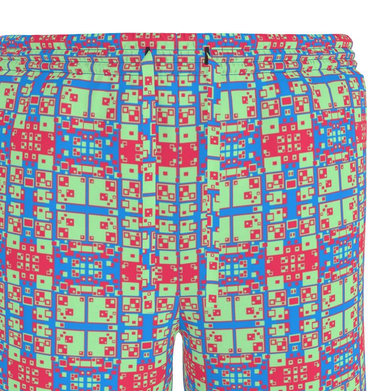 Pixel Ape Riviera Shorts - Blue