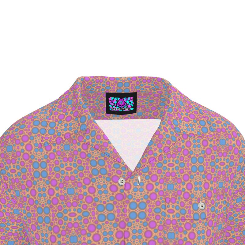 Ape Dots Revere Shirt - Pink
