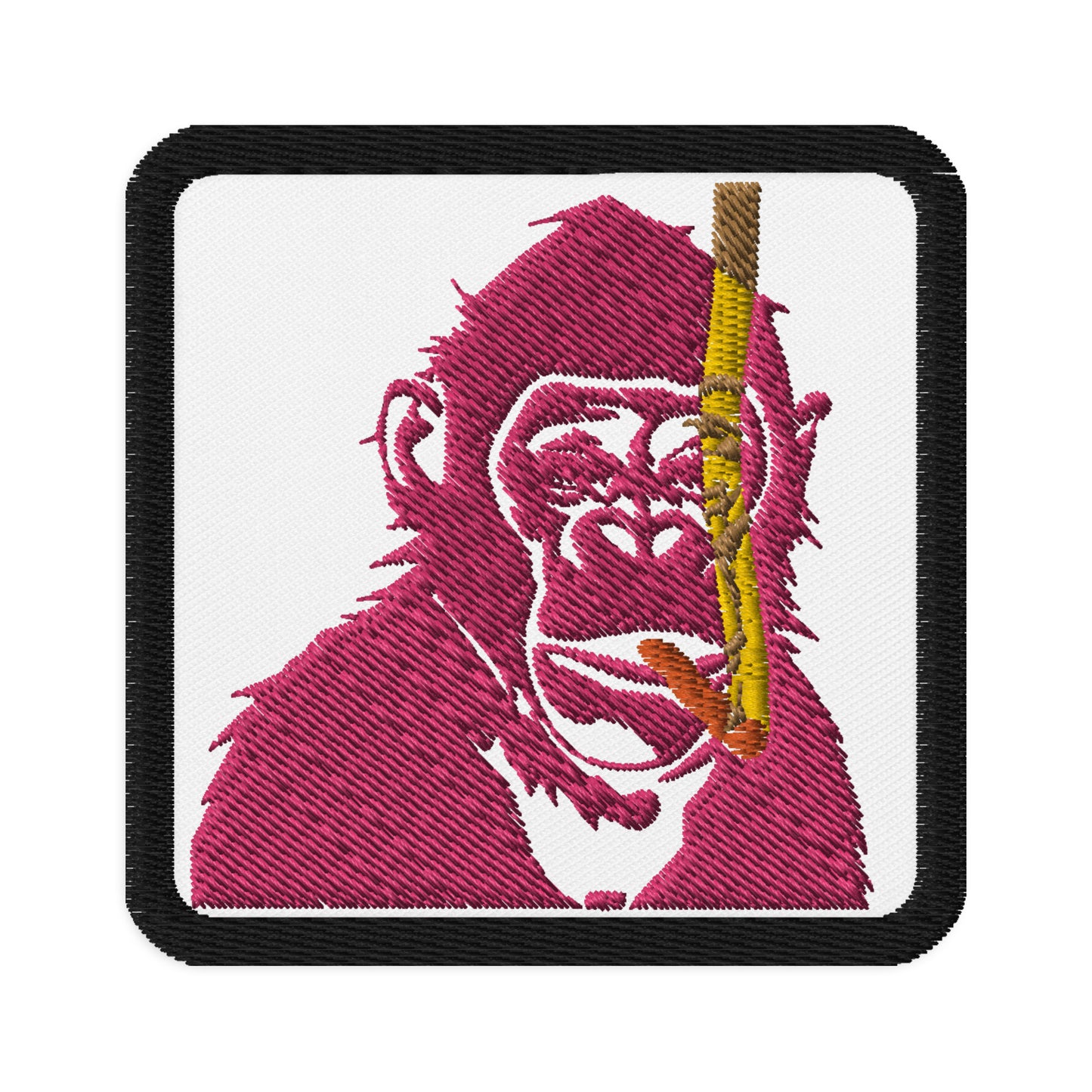 Smoking Ape Embroidered patch