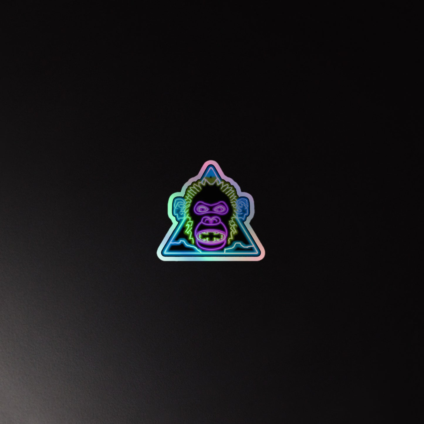 Raging Ape Emblem Holographic stickers