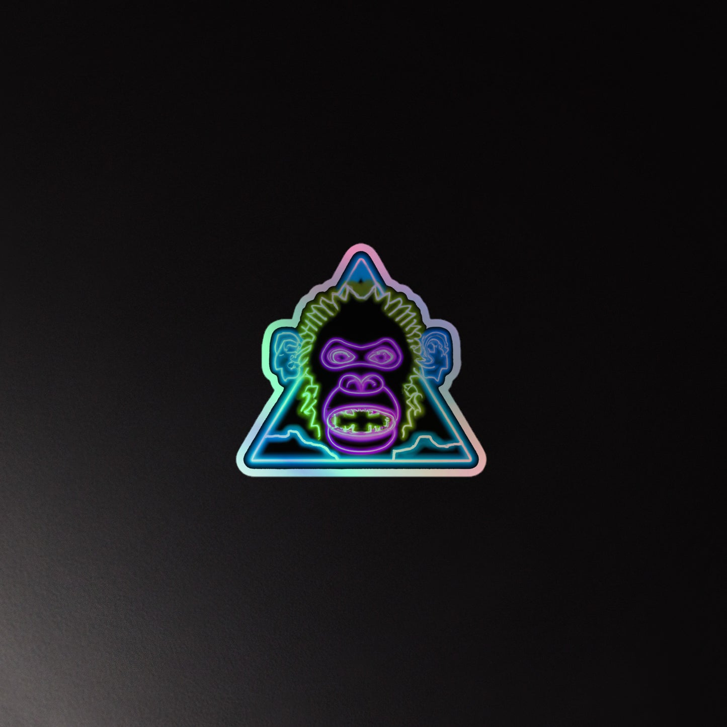 Raging Ape Emblem Holographic stickers