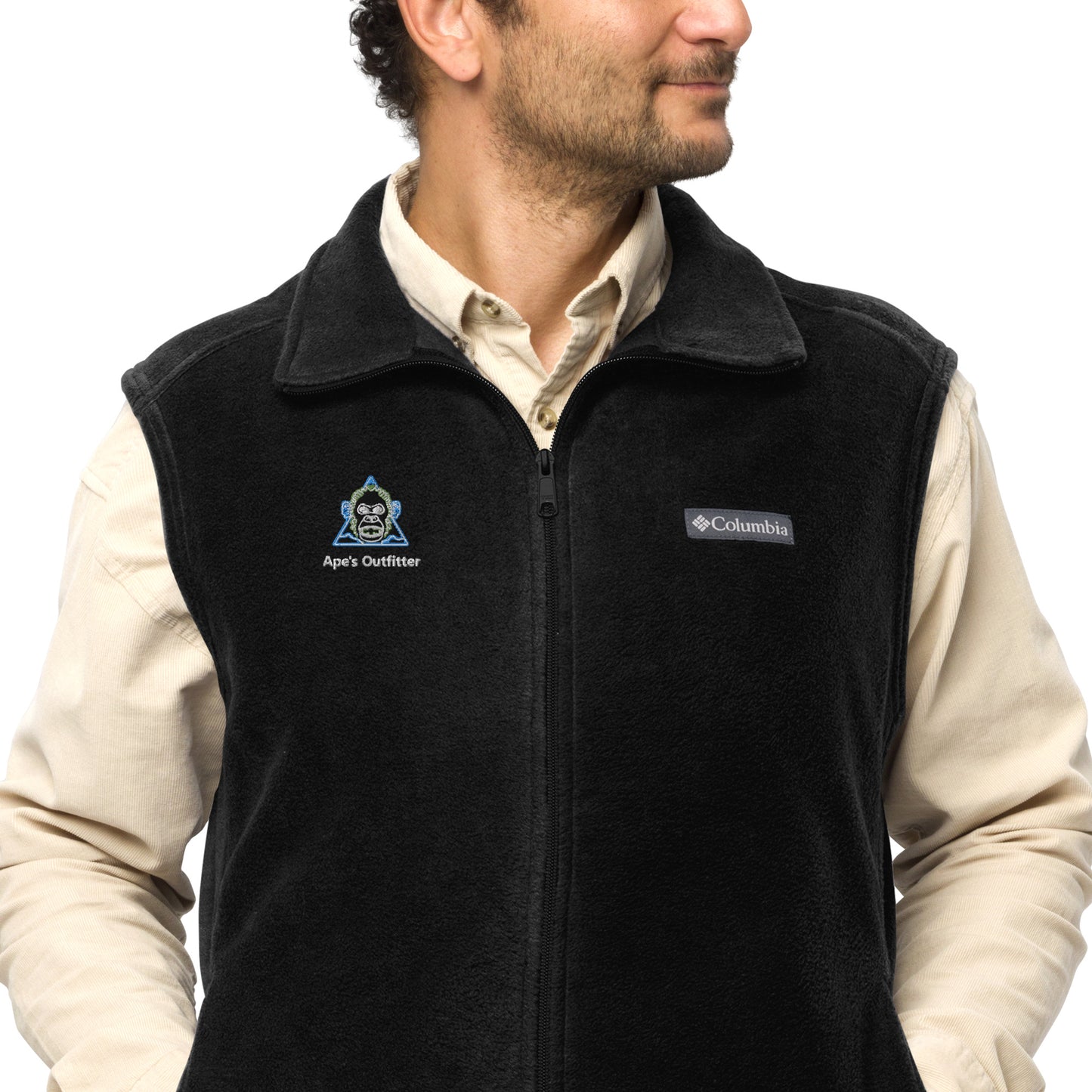 Raging Ape Emblem Columbia fleece vest