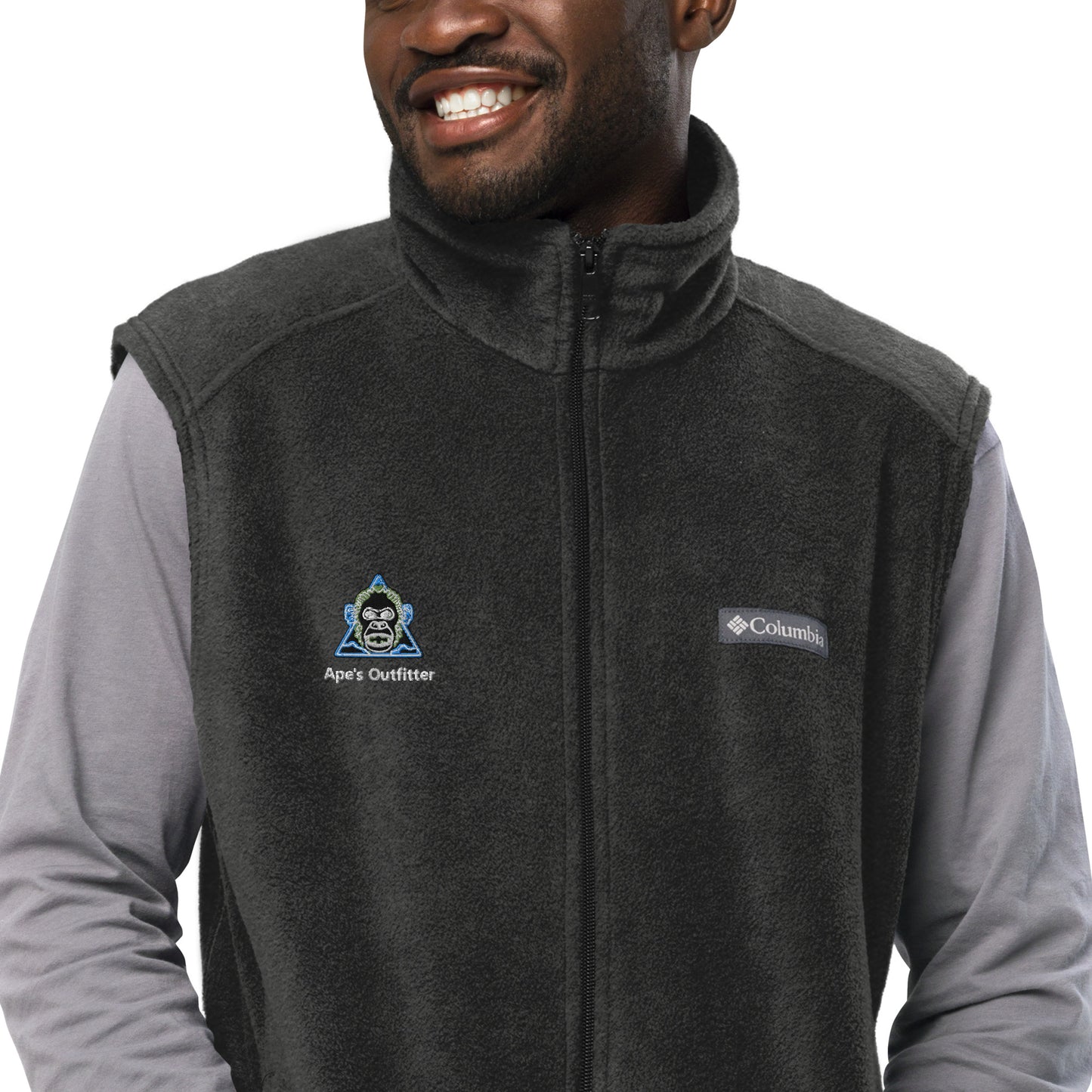 Raging Ape Emblem Columbia fleece vest