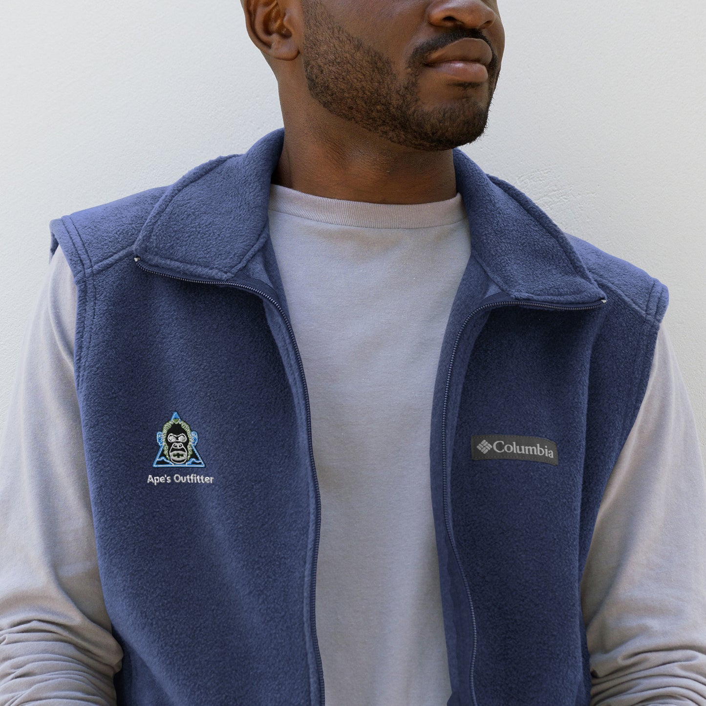 Raging Ape Emblem Columbia fleece vest