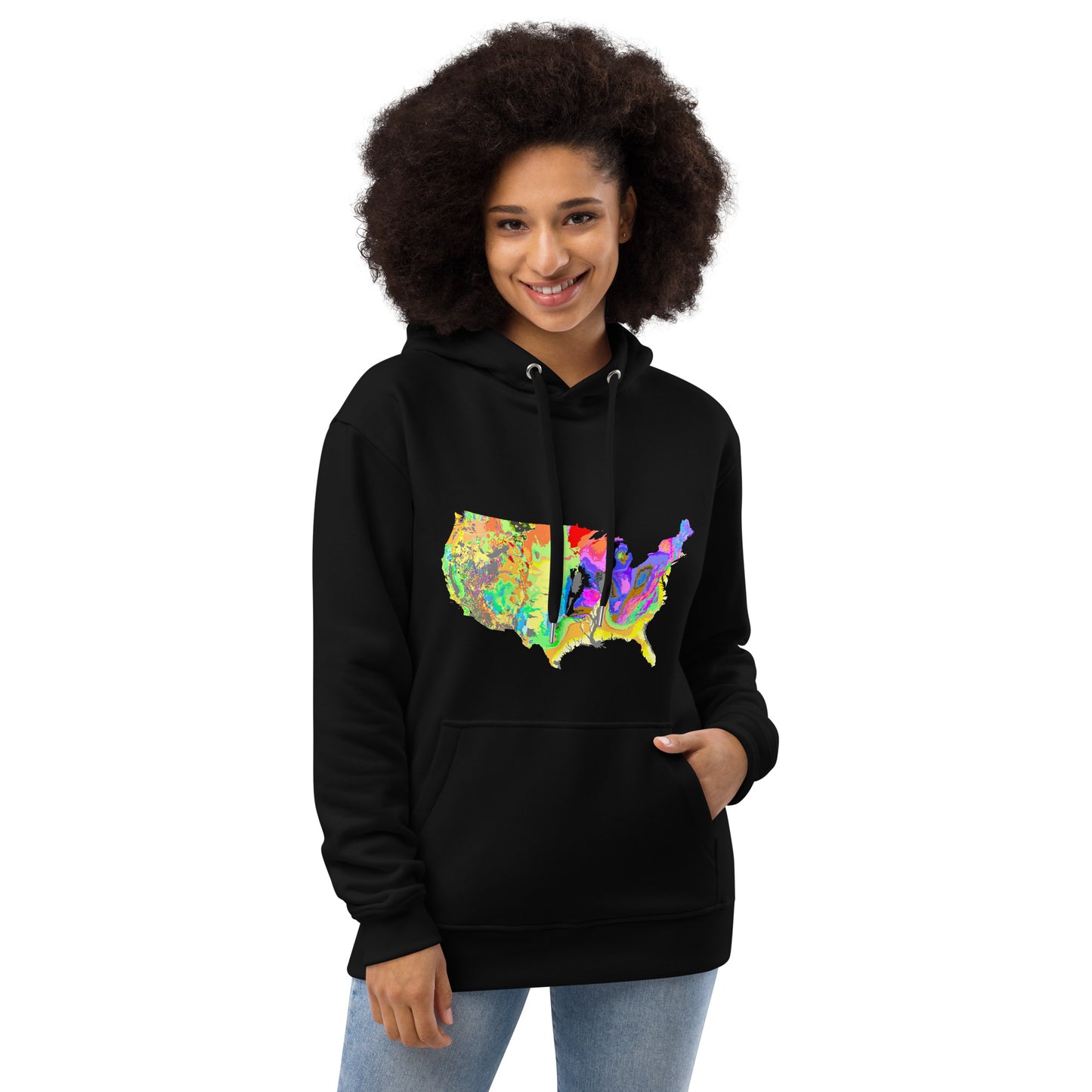 Geo-map, Eco-friendly, Hoodie