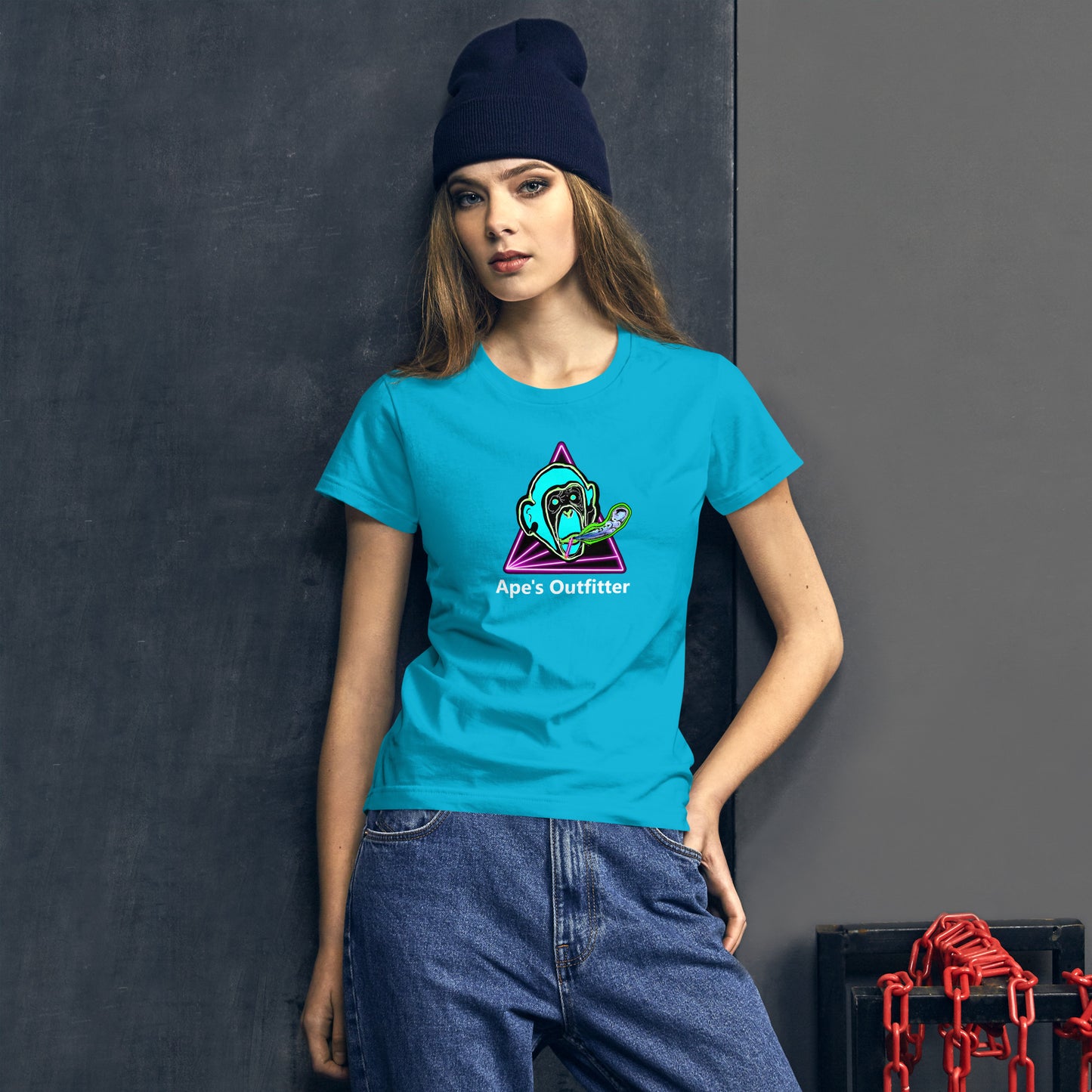 Smoking Ape Emblem Women's short sleeve t-shirt