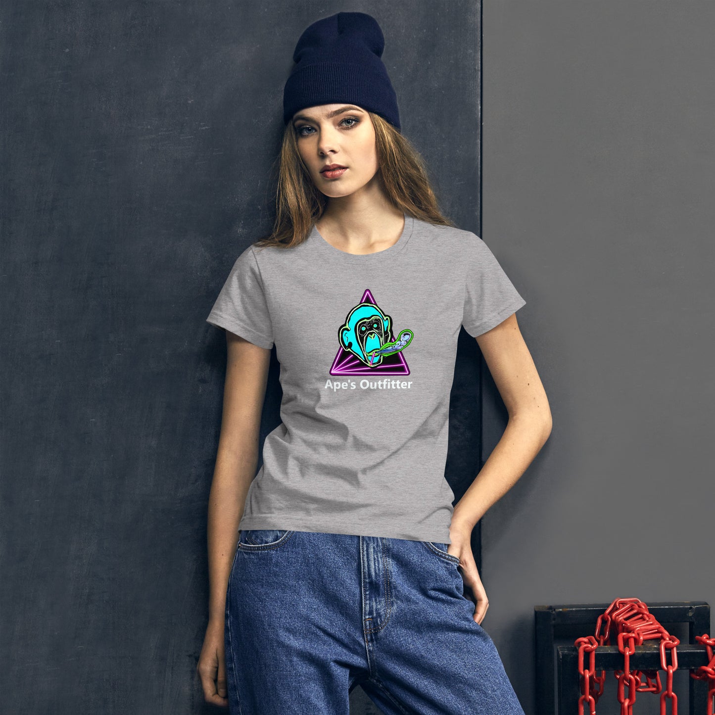 Smoking Ape Emblem Women's short sleeve t-shirt